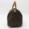 Bolso de mano Louis Vuitton Speedy 30 en lona Monogram marrón y cuero natural - Detail D6 thumbnail