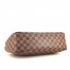 Bolso de mano Louis Vuitton Parioli en lona a cuadros ébano y cuero marrón - Detail D4 thumbnail