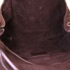 Bolso bandolera Gucci en ante marrón y cuero marrón - Detail D2 thumbnail