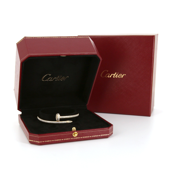 Bracciale Cartier Juste un clou in oro giallo e diamanti - Detail D2