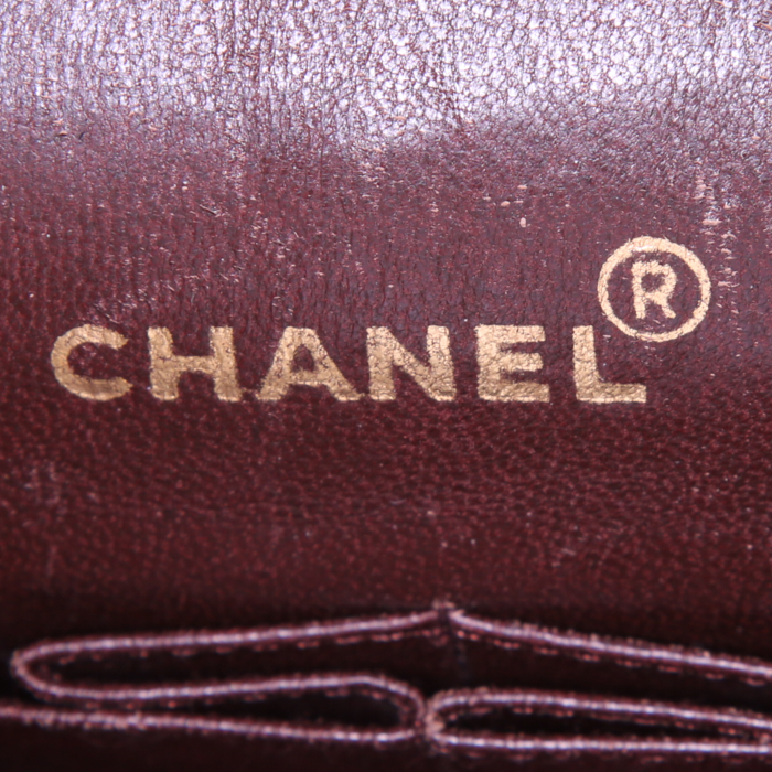 Borsa Chanel Timeless in tweed multicolore marrone - Detail D4