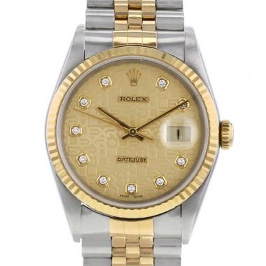 Orologio Rolex Datejust in oro e acciaio Ref :  16233 Circa  1997