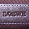 Loewe handbag in dark blue and white monogram leather and brown leather - Detail D3 thumbnail
