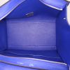 Borsa Celine Trapeze modello piccolo in pelle martellata blu e camoscio blu - Detail D3 thumbnail
