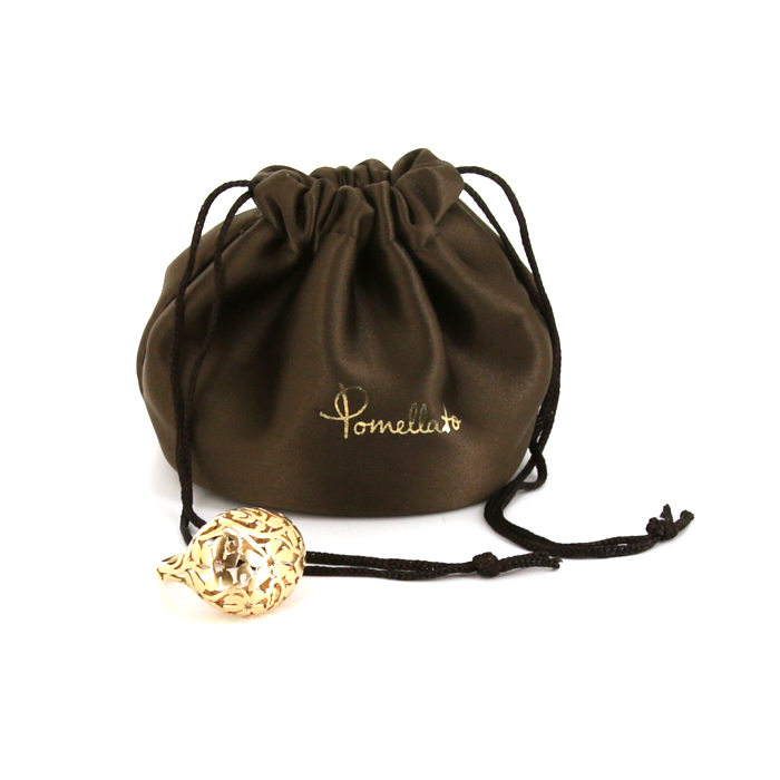 Pomellato Arabesques ring in pink gold - Detail D2
