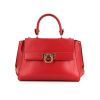 Salvatore Ferragamo Sofia shoulder bag in red leather - 360 thumbnail