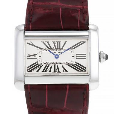 Reloj Cartier Tank Divan de acero Ref :  2600 Circa  2000