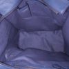 Shopping bag Celine Luggage in pelle martellata blu - Detail D2 thumbnail
