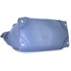 Celine Luggage shopping bag in blue grained leather - Detail D4 thumbnail