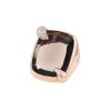 Pomellato Ritratto large model ring in pink gold,  smoked quartz and diamonds - 00pp thumbnail