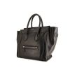 Celine Luggage Mini handbag in black leather - 00pp thumbnail