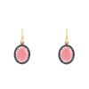 Pomellato Colpo Di Fulmine earrings in pink gold,  garnets and sapphires - 00pp thumbnail