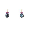 Pomellato Bahia earrings in pink gold, Blue London topaz and sapphires - 00pp thumbnail