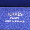 Hermes Kelly 28 cm handbag in Bleu Royal Evercolor calfskin - Detail D4 thumbnail