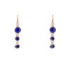 Paire de boucles d'oreilles Pomellato Capri en or rose,  lapis-lazuli et quartz - 00pp thumbnail