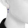 Paire de boucles d'oreilles Pomellato Capri en or rose,  lapis-lazuli et quartz - Detail D1 thumbnail