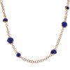Pomellato Capri necklace in pink gold,  lapis-lazuli and quartz - 00pp thumbnail