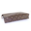 Nécessaire de toilette Louis Vuitton Pochette cosmétique en toile monogram marron et cuir naturel - Detail D4 thumbnail