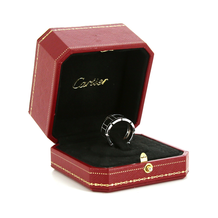 Cartier Tank large model ring in white gold - Detail D2