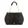 Lanvin Sugar shopping bag in black quilted leather - 360 thumbnail