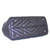 Lanvin Sugar shopping bag in black quilted leather - Detail D4 thumbnail