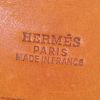 Borsa da viaggio Hermes Herbag modello grande in tela beige e pelle naturale - Detail D4 thumbnail