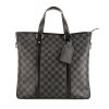 Louis Vuitton handbag in grey Graphite damier canvas and black leather - 360 thumbnail