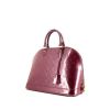 Louis Vuitton Alma large model handbag in purple monogram patent leather - 00pp thumbnail