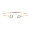 Messika My Twin bangle in pink gold and diamonds - 00pp thumbnail