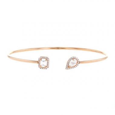 Messika My Twin bangle in pink gold and diamonds
