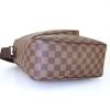 Louis Vuitton Reporter shoulder bag in ebene damier canvas and brown leather - Detail D4 thumbnail
