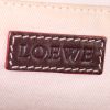 Loewe shopping bag in blue monogram denim canvas and brown leather - Detail D3 thumbnail