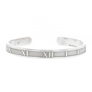Brazalete redondo abierto Tiffany & Co Atlas en plata