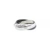 Cartier Trinity medium model ring in white gold and ceramic - 00pp thumbnail