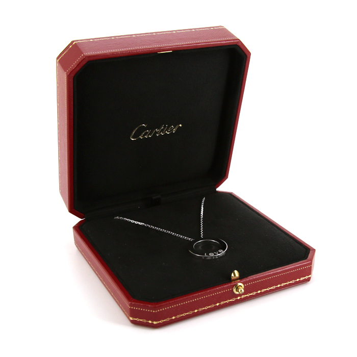 Collar Cartier Love en oro blanco - Detail D2