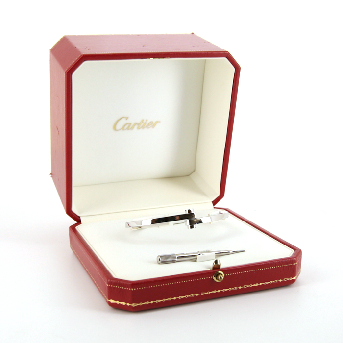 Bracciale apribile Cartier Menotte in oro bianco - Detail D2