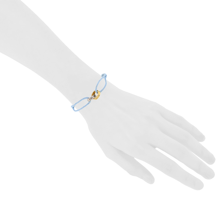 Brazalete Cartier Love en oro blanco y oro amarillo - Detail D1