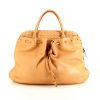 Bottega Veneta handbag in beige leather - 360 thumbnail