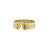 Open Cartier C de Cartier small model 1980's ring in white gold,  pink gold and yellow gold - 00pp thumbnail