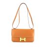 Hermès Constance Elan shoulder bag in gold epsom leather - 360 thumbnail