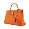 Hermes Kelly 35 cm handbag in orange togo leather - 00pp thumbnail