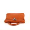 Hermes Kelly 35 cm handbag in orange togo leather - 360 Front thumbnail