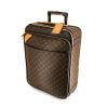 Louis Vuitton Pegase 55 cm soft suitcase in brown monogram canvas and natural leather - 00pp thumbnail