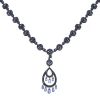 Boucheron Cinna necklace in blackened gold and sapphires - 00pp thumbnail
