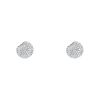 Boucheron Tentation Macaron small earrings in white gold,  diamonds and sapphires - 00pp thumbnail