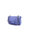 Chanel Timeless handbag in blue patent quilted leather - 00pp thumbnail