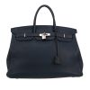 Bolso de mano Hermès  Birkin 40 cm en cuero de búfalo azul - 360 thumbnail