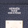 Borsa Hermès  Birkin 40 cm in pelle bisonte blu - Detail D2 thumbnail