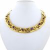 Repossi 1980's linked necklace in yellow gold,  amethyst and citrine - 360 thumbnail