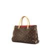 Louis Vuitton Pallas medium model handbag in brown monogram canvas and red leather - 00pp thumbnail